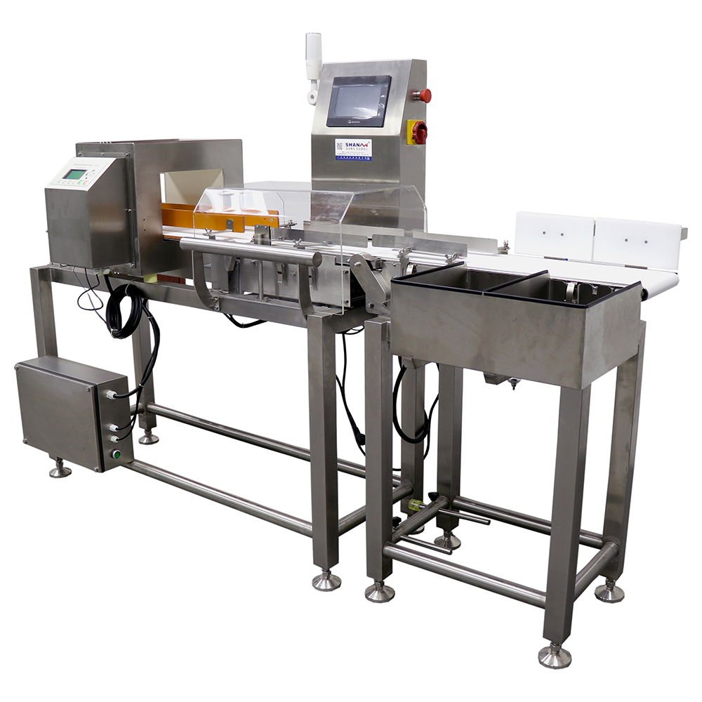 Metal detector checkweigher