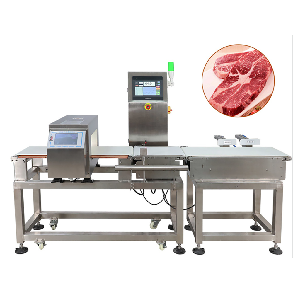 High Accuracy and High Speed check weigher and metal detector combination